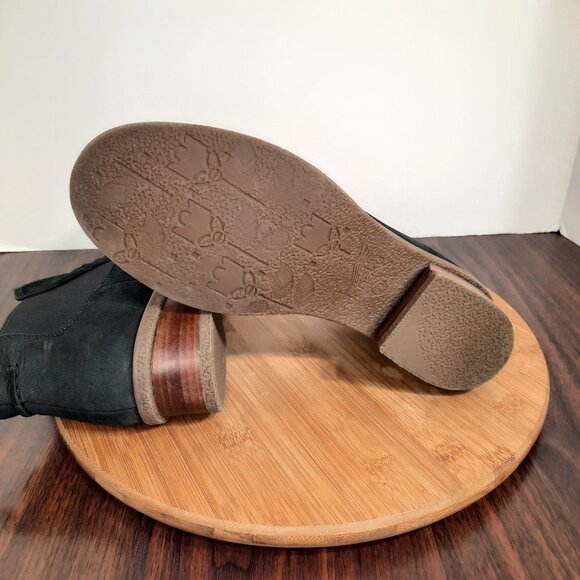 Dansko Bea Womens Size 39 US 8.5-9 Boots Black Nubuck Stacked Heel Waterproof - Picture 8 of 10